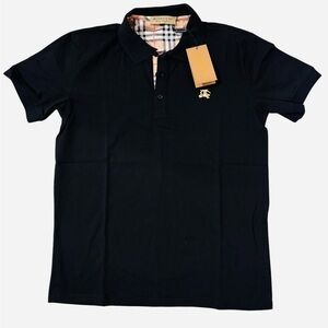 Burberry Polo L Black, runs M